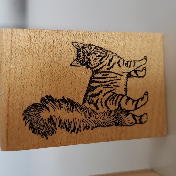 2 Cat Stamps Cat Stamps for Crafts Cat Stamp - Picture 8 of 12